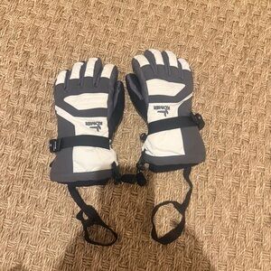 Kombi Women's Insulated Gray & White Ski Gloves